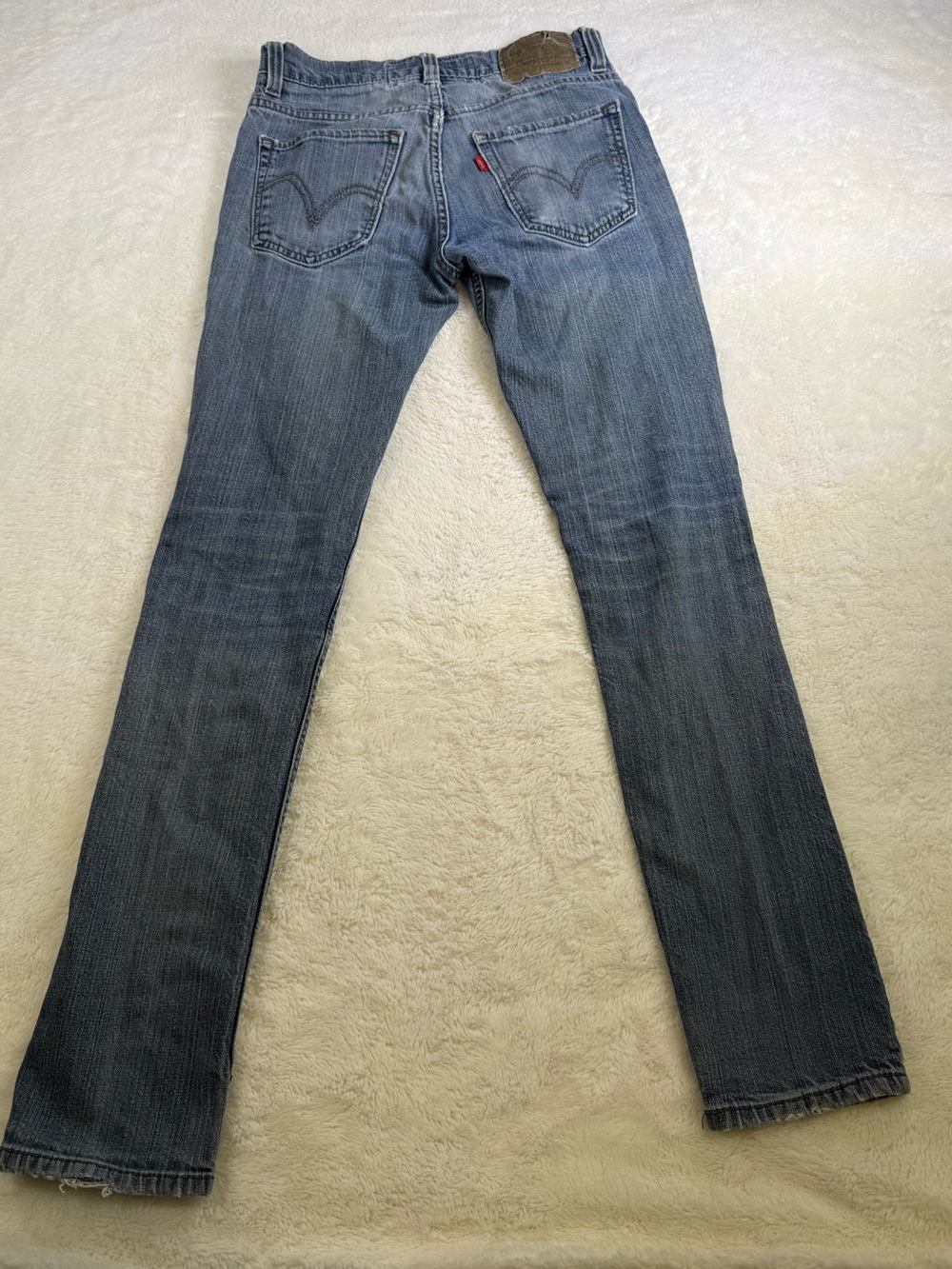 Levi’s 510 Super Skinny Jeans Men’s W28 L30 Blue Distressed Stretch Denim